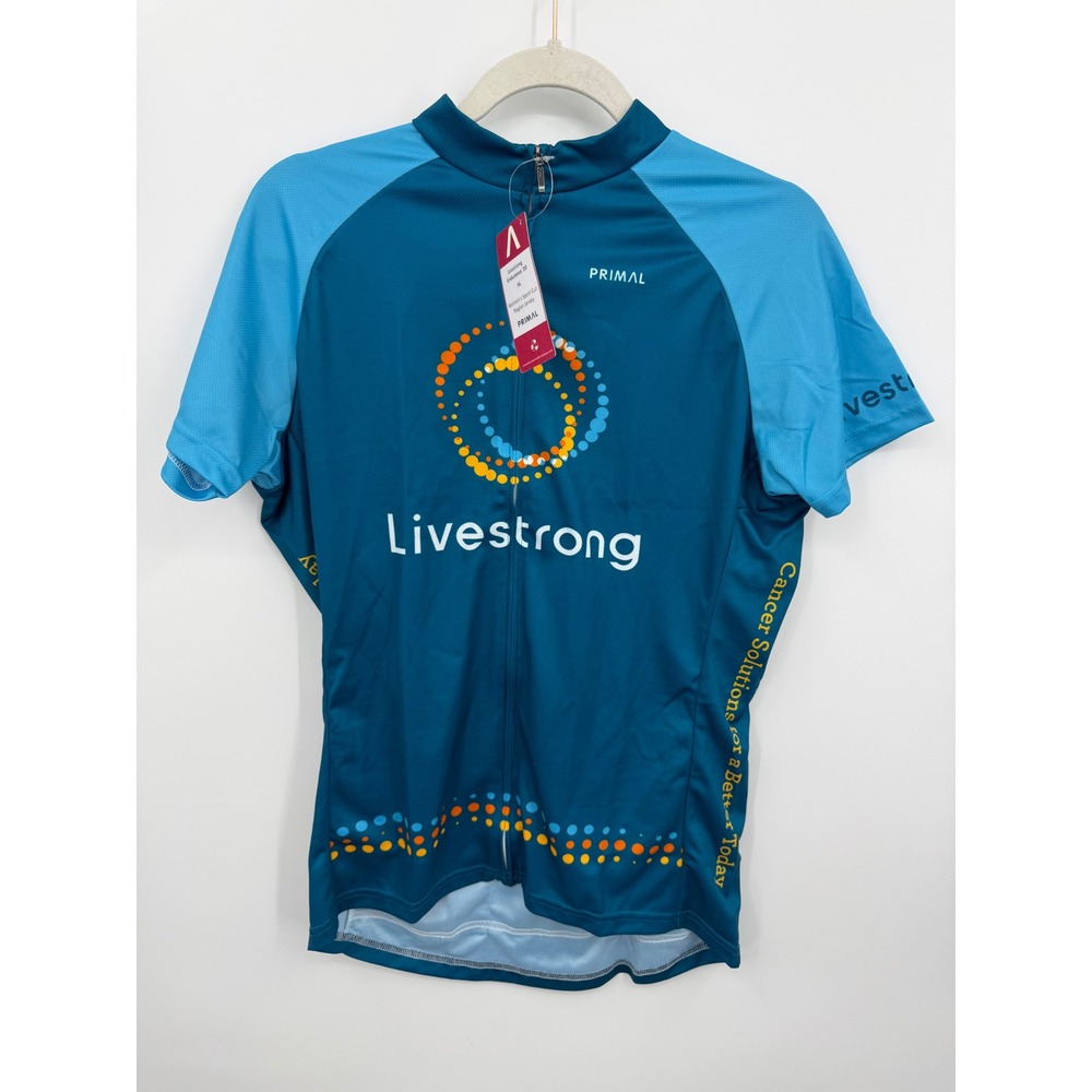 Primal Livestrong Endurance 20 Raglan Jersey Womens XL Blue‎ Sport Cut NWT